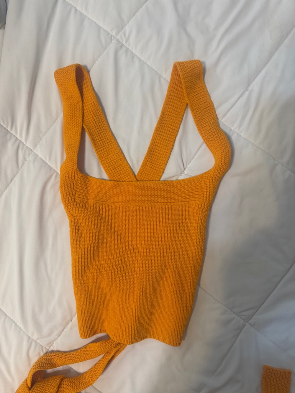 Wilfred Knit Wrap Tank Top - Orange